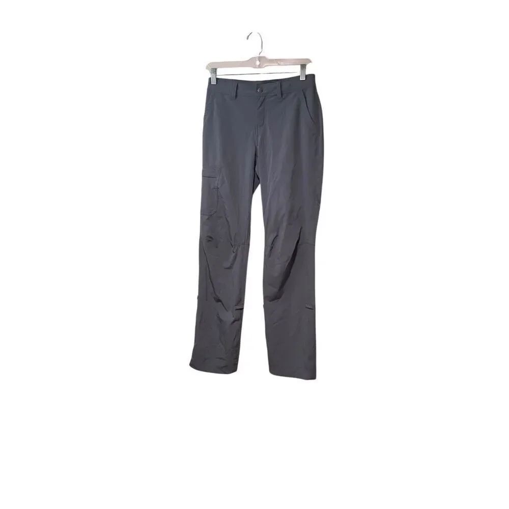 REI co-op women’s roll tab cuff hiking pants, gray convertible S/0